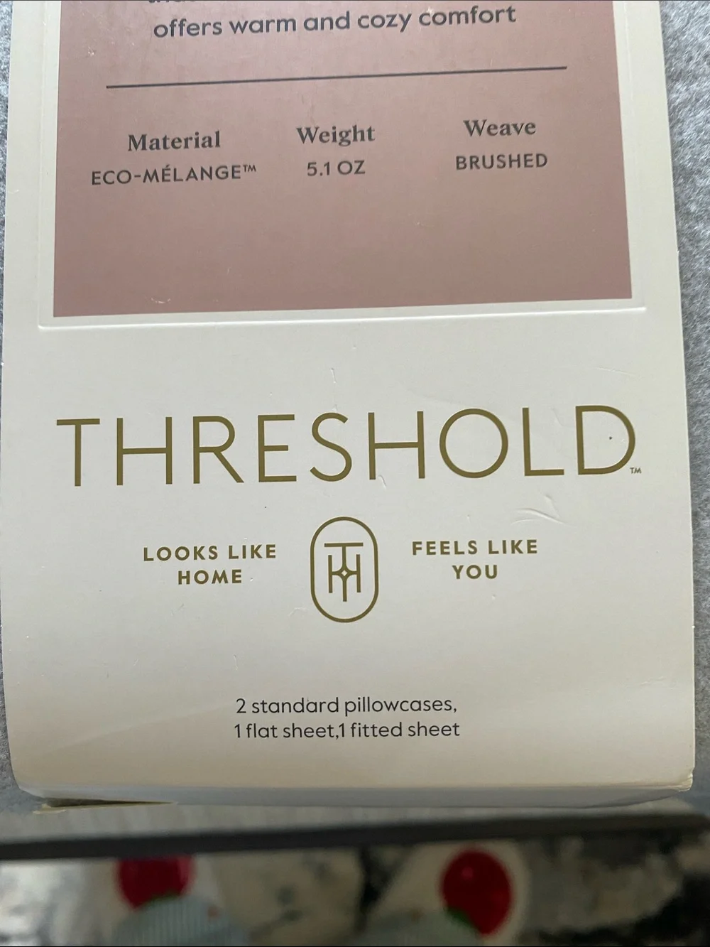 NWT Threshold Ultra Soft Flannel Sheet Set - Light Gray